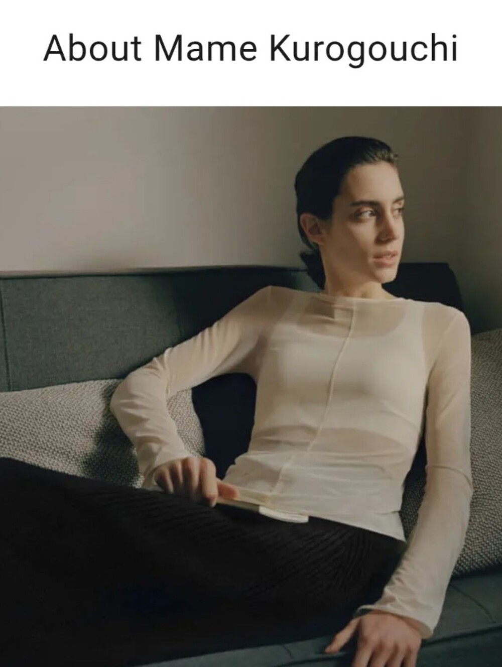 Mame Kurogouchi For Uniqlo On Trend Sheer Top Set Size M